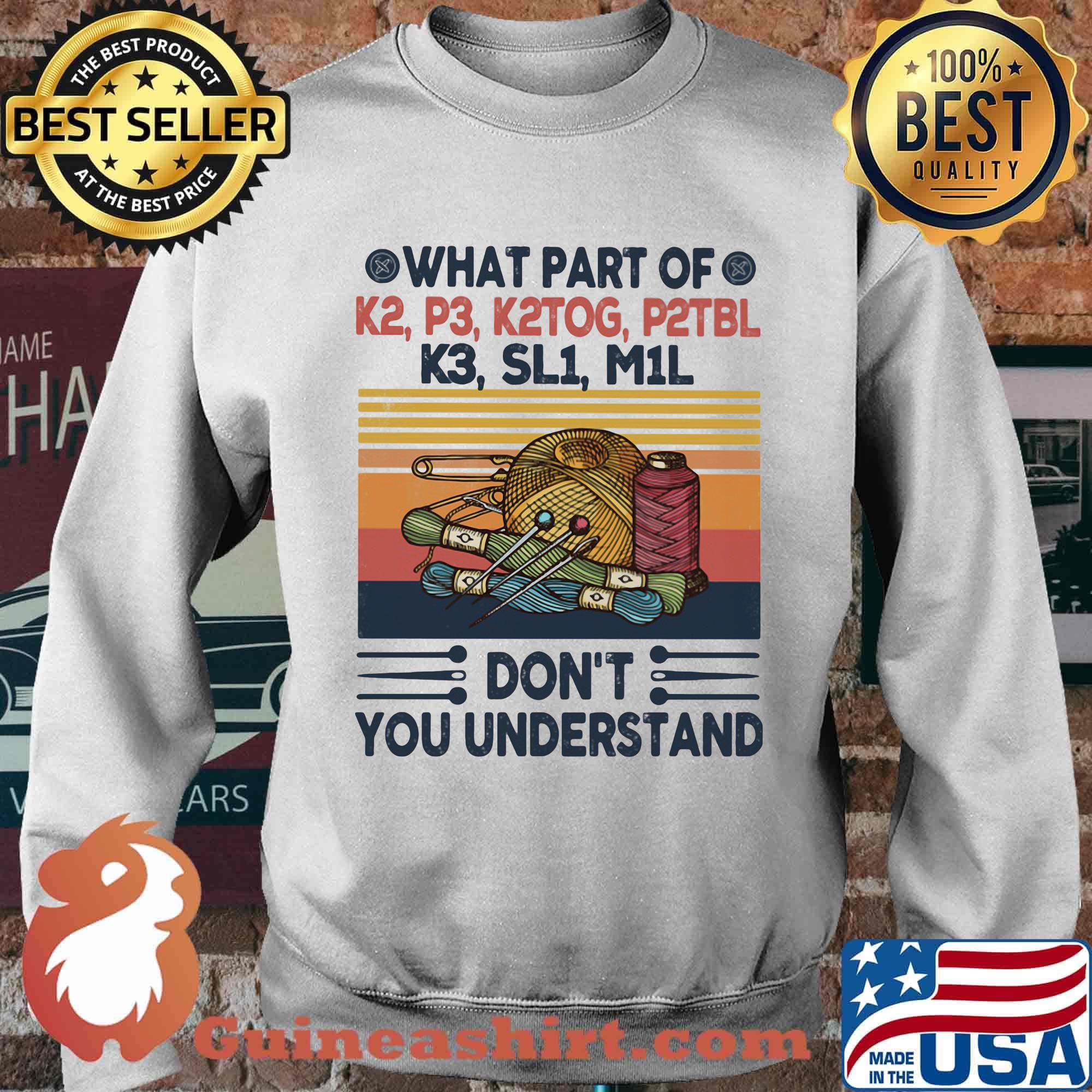 Knitting what part of don't you understand vintage retro s Sweater
