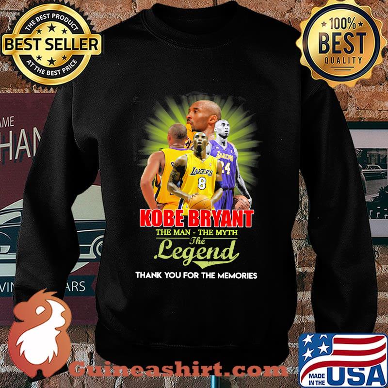 Kobe bryant the man the myth the legend thank you for the memories light s Sweater