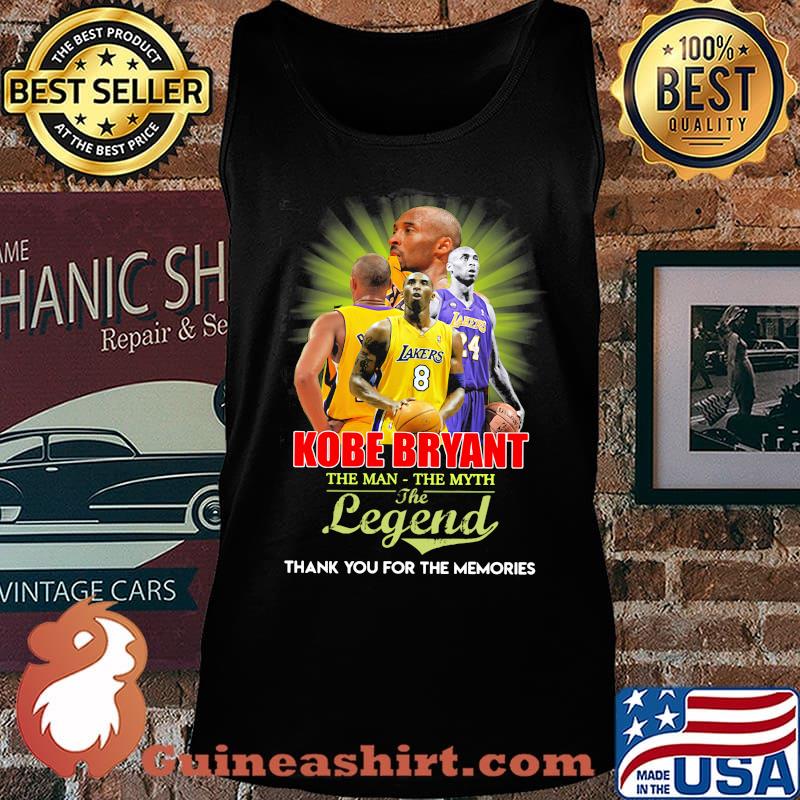 Kobe bryant the man the myth the legend thank you for the memories light s Tank top
