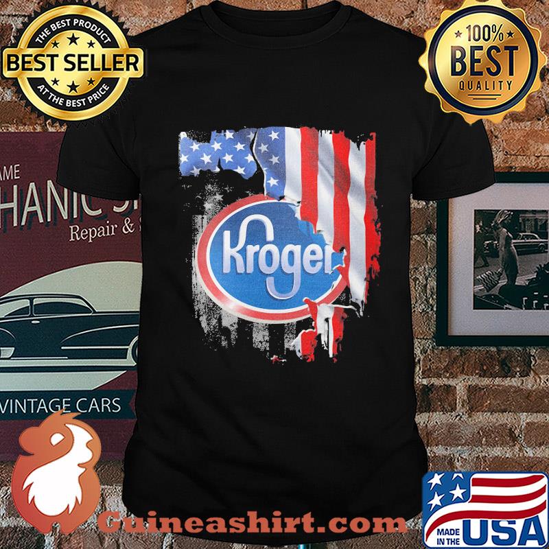 Kroger american flag independence day shirt