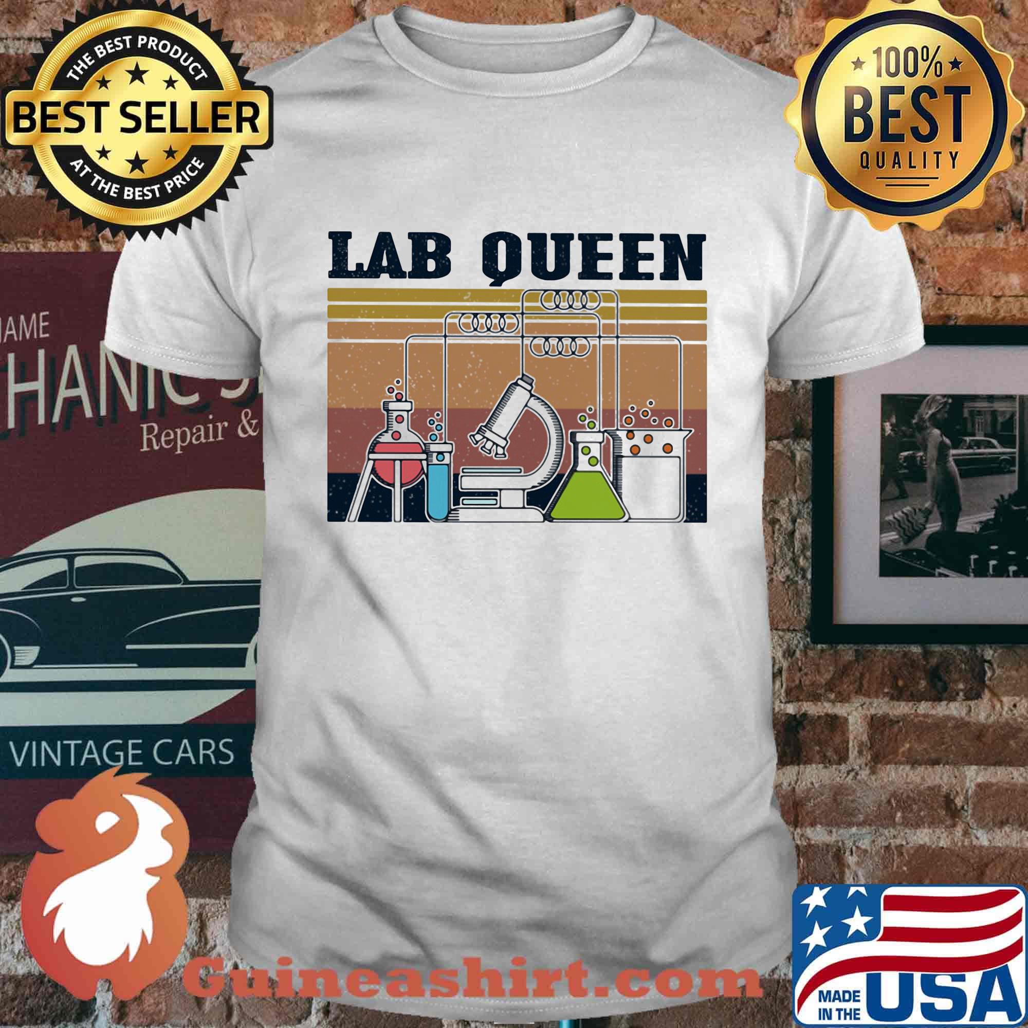 Lab queen vintage retro shirt