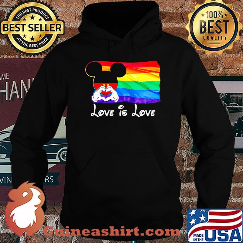 Lgbt flag mickey mouse love is love s Hoodie