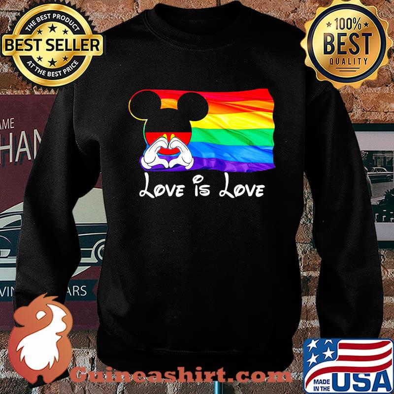 Lgbt flag mickey mouse love is love s Sweater