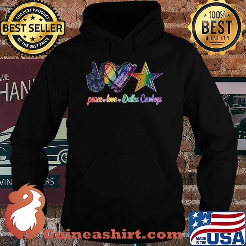 Lgbt peace love dallas cowboys s Hoodie