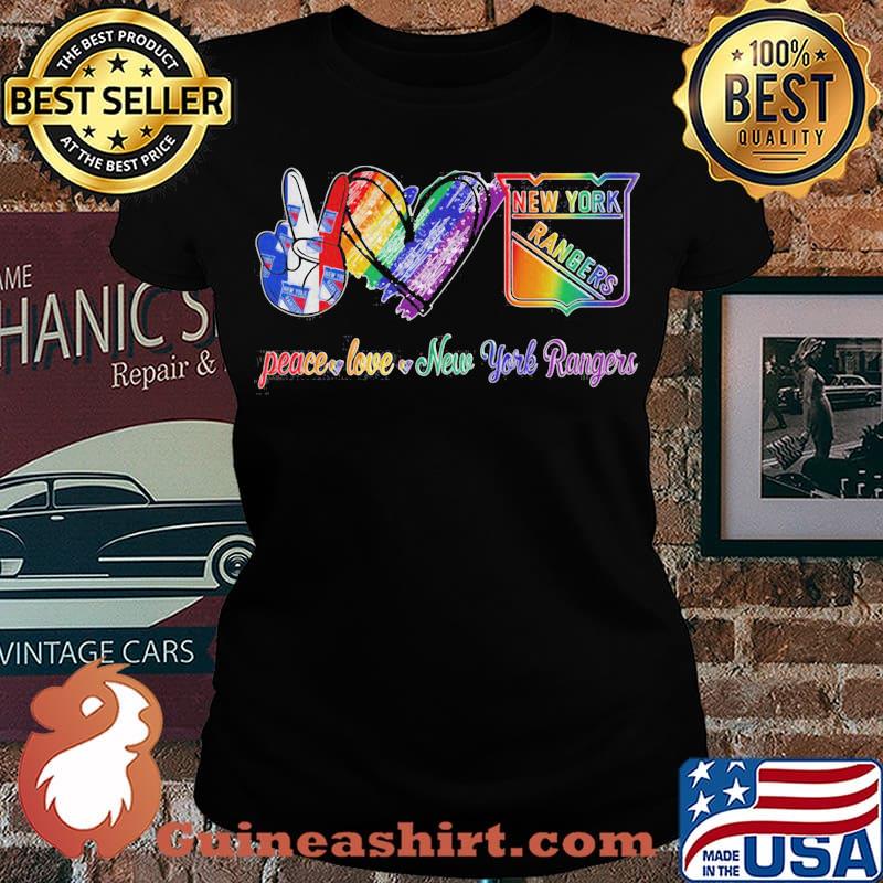 Lgbt peace love new york rangers s Laides tee