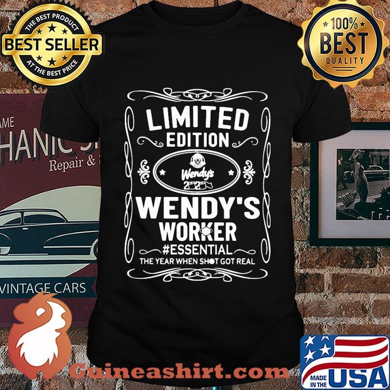 Limited edition wendy's worker essential the year when shit got real mask 2020 shirt