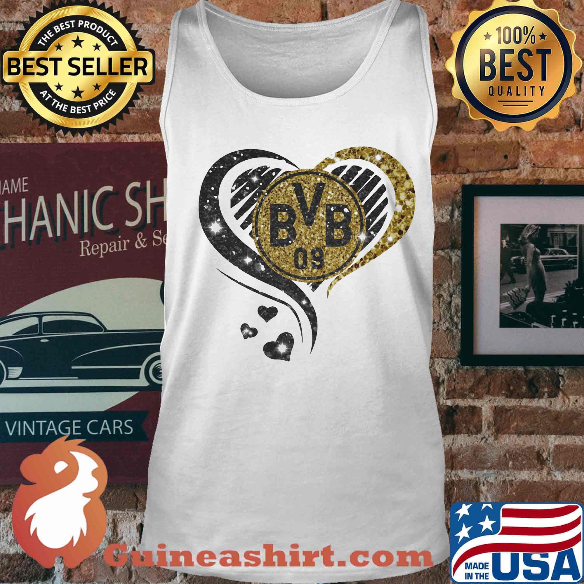Love borussia dortmund hearts diamond s Tank top