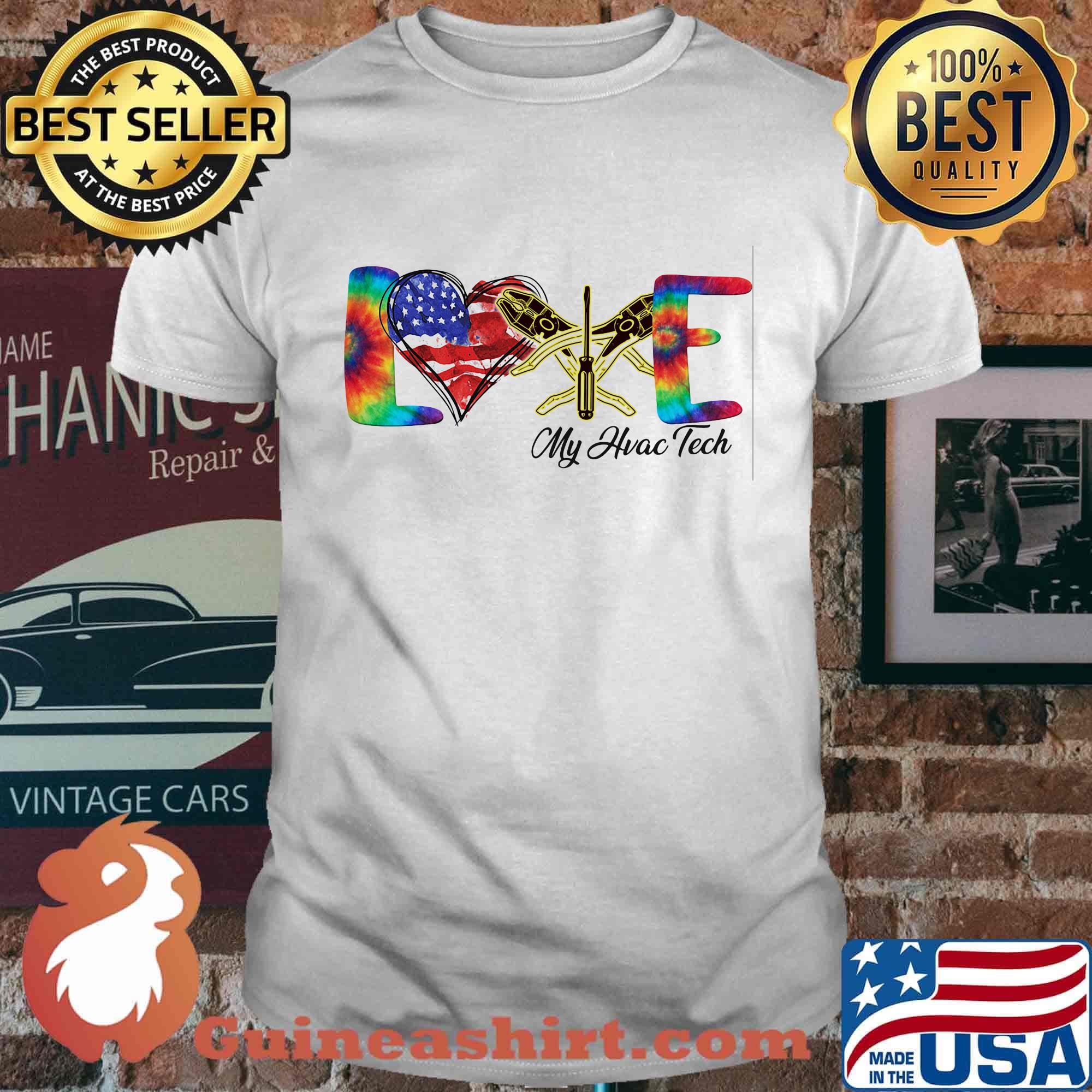 Love My Hvac Tech Independence Day Shirt