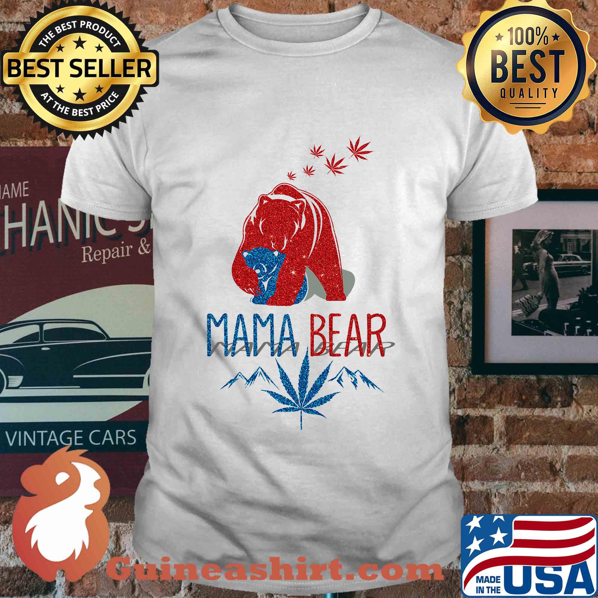 Mama bear weed diamond shirt