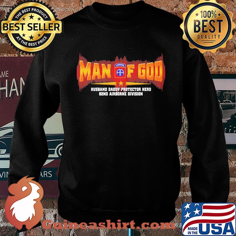 Man of god husband daddy protector hero 82nd airborne division s Sweater