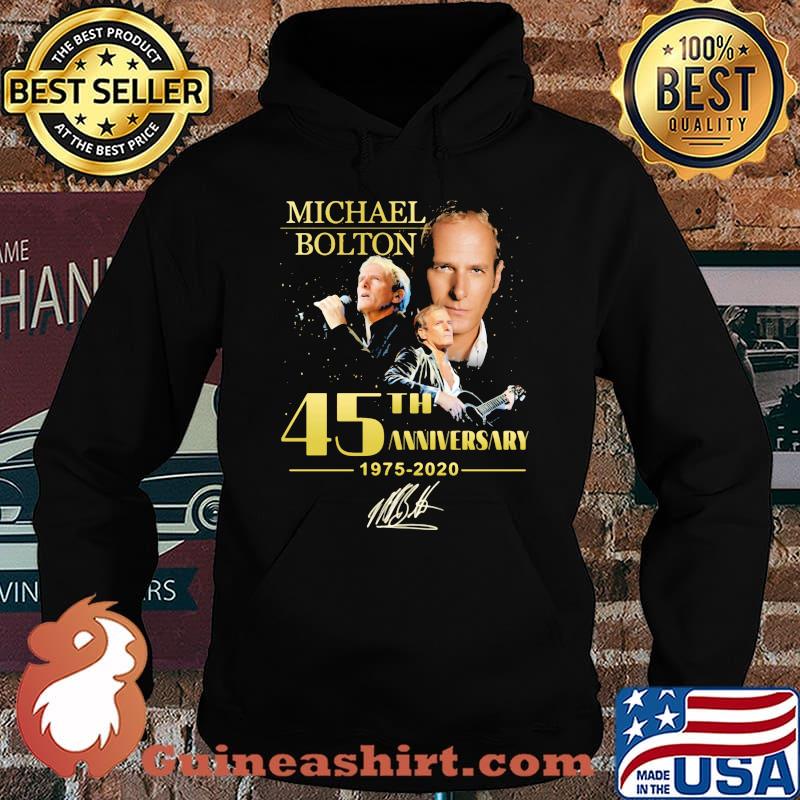 Michael bolton 45th anniversary 1975 2020 signature black s Hoodie