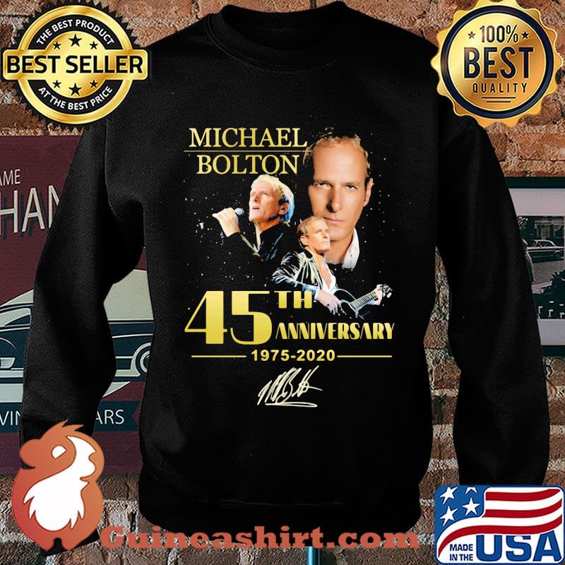 Michael bolton 45th anniversary 1975 2020 signature black s Sweater