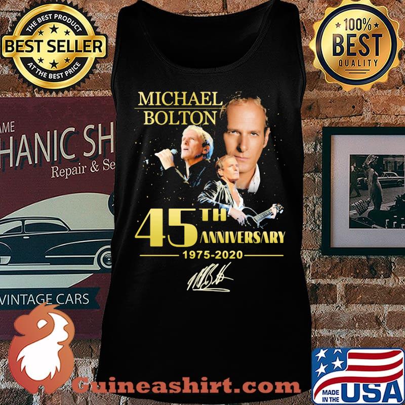 Michael bolton 45th anniversary 1975 2020 signature black s Tank top