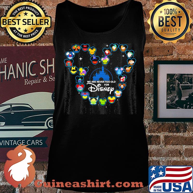 Mickey mouse we are never too old for walt disney s Tank top