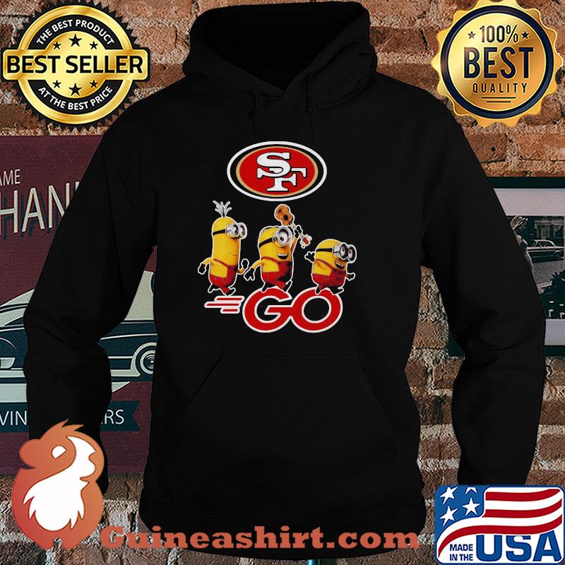 Minions guitar go san francisco 49ers football logo s Hoodie
