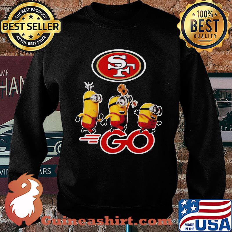 Minions guitar go san francisco 49ers football logo s Sweater