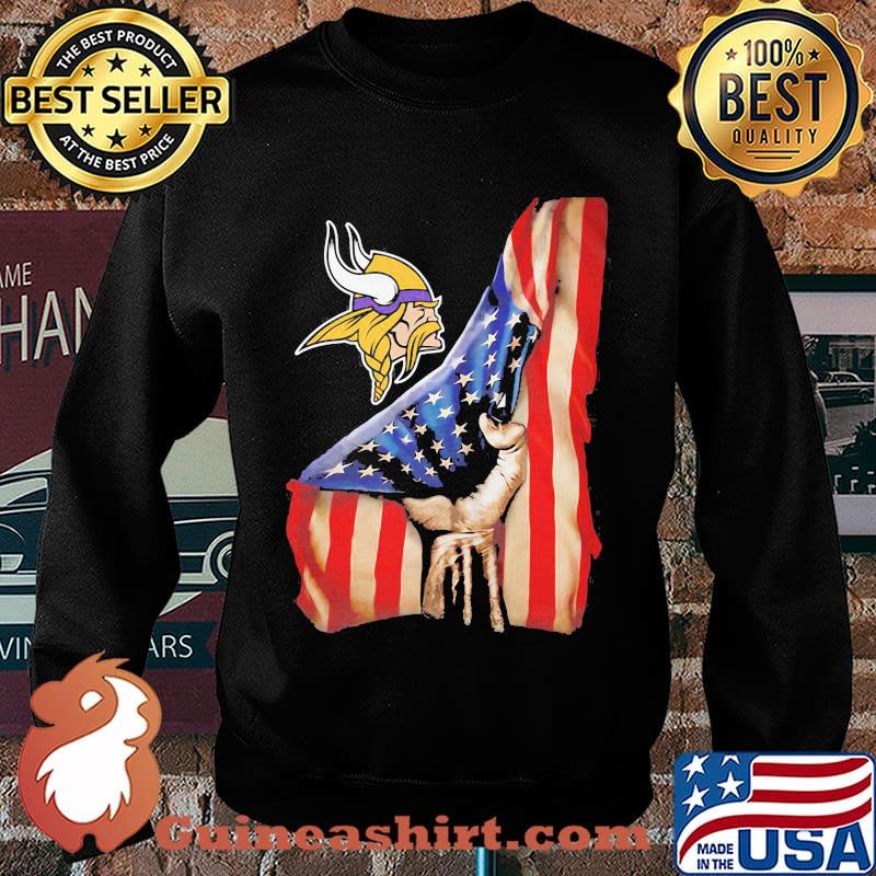 Minnesota vikings american flag independence day s Sweater