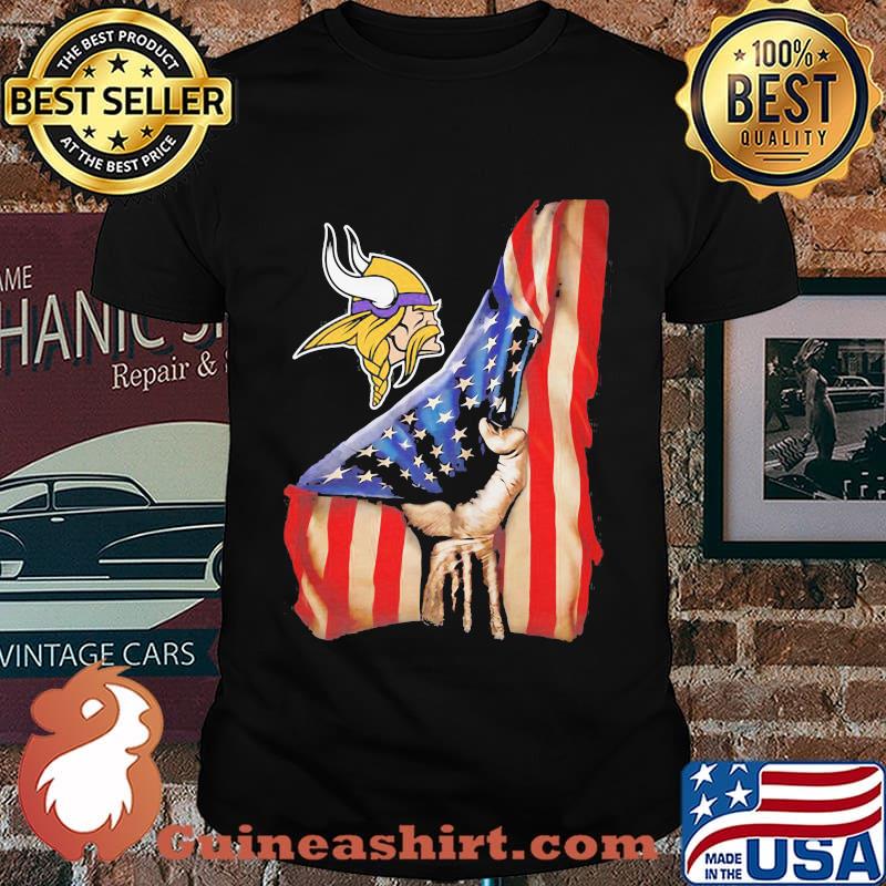 Minnesota vikings american flag independence day s Unisex