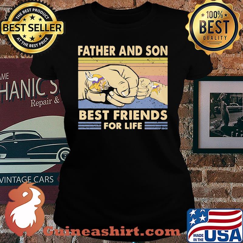 Minnesota vikings father and son best friends for life father's day vintage retro shirt