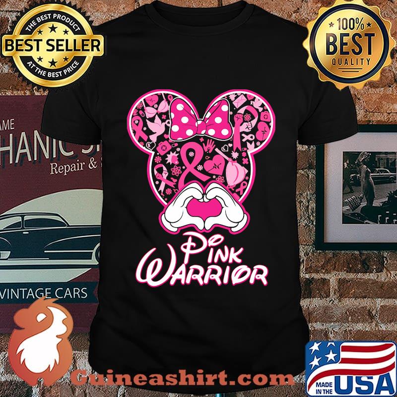 Minnie mouse pink warrior awareness shirt