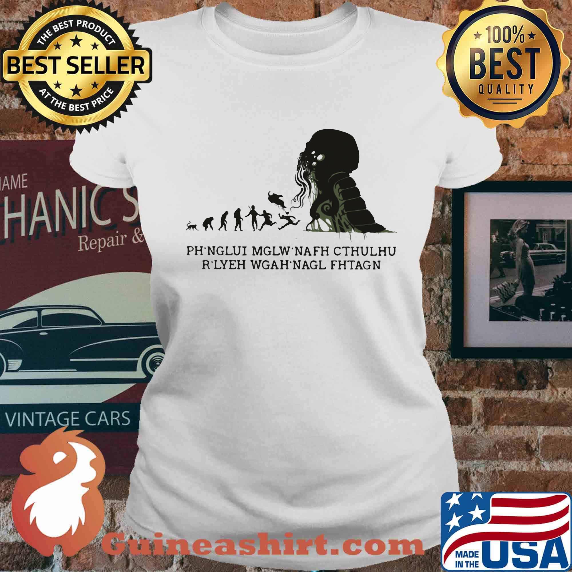 Monster ph'nglui mglw'nafh cthulhu r'lyeh wgah'nagl fhtagn s Ladies tee