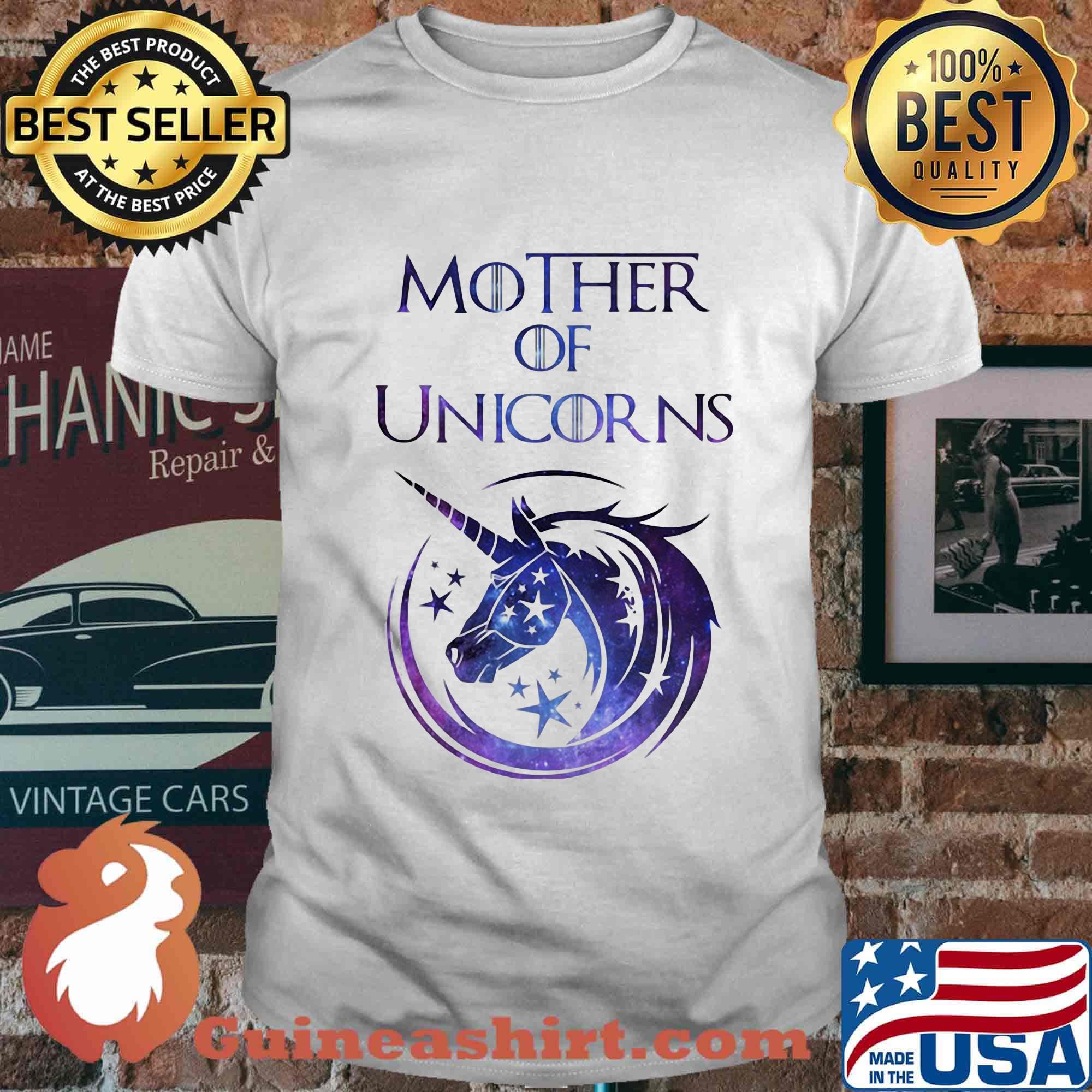 Mother of unicorns stars shirt