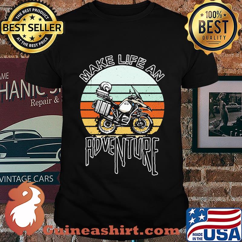 Motocross make life an adventure vintage retro shirt