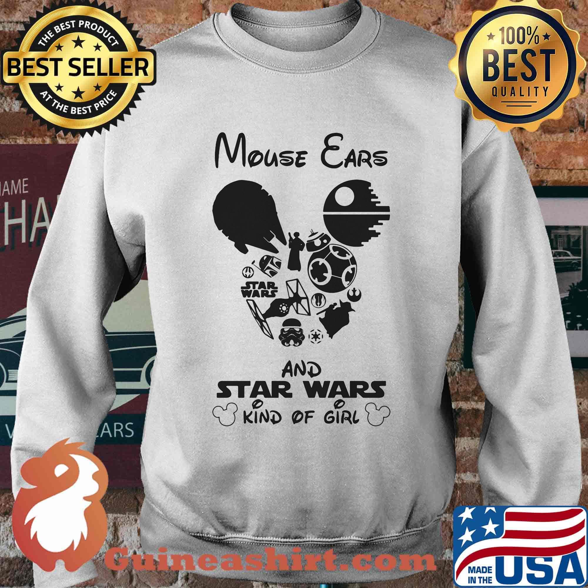 Mouse ears and star wars kind of girl s Sweater