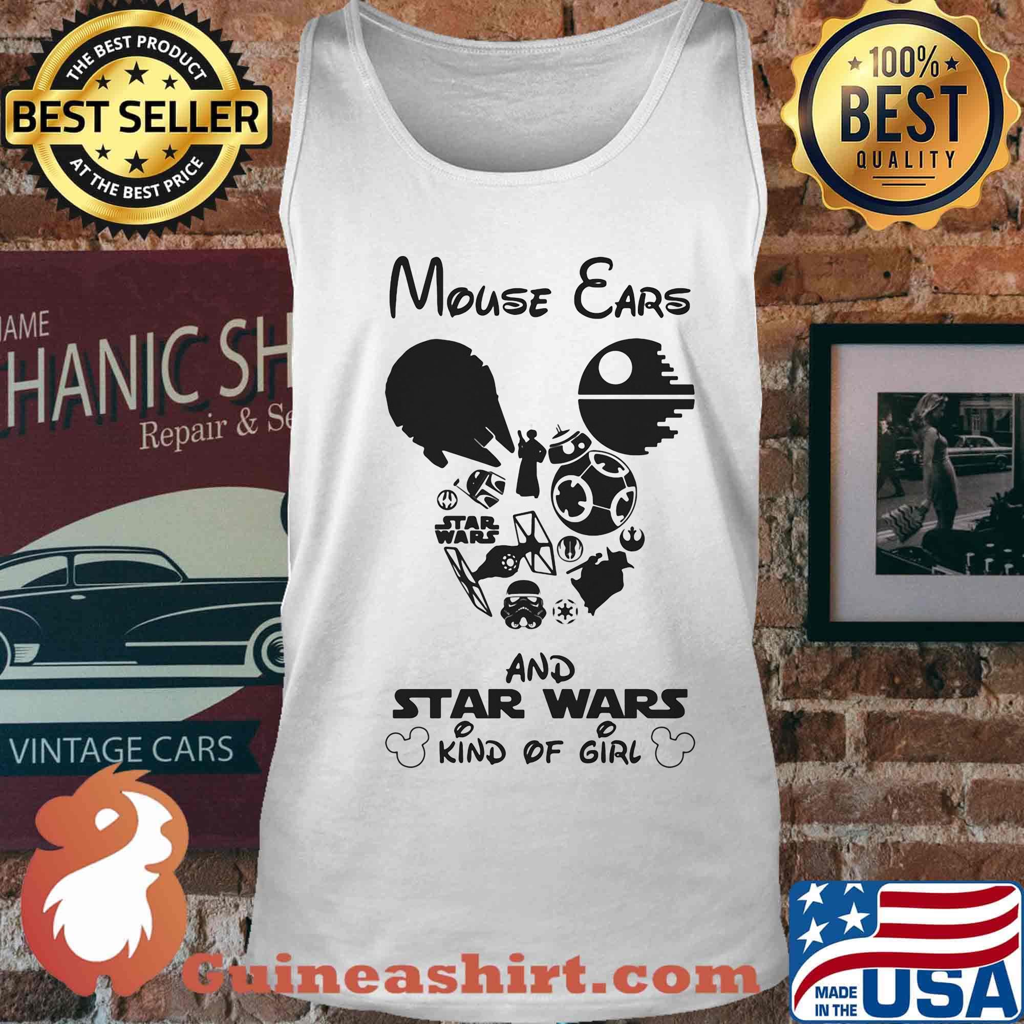 Mouse ears and star wars kind of girl s Tank top