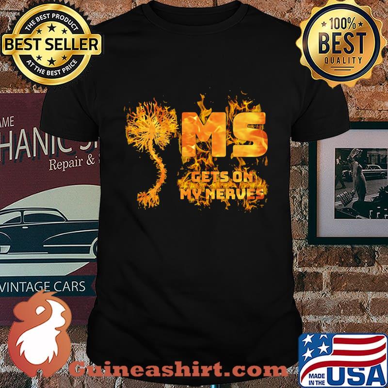 Multiple sclerosis ms gets on my nerves shirt