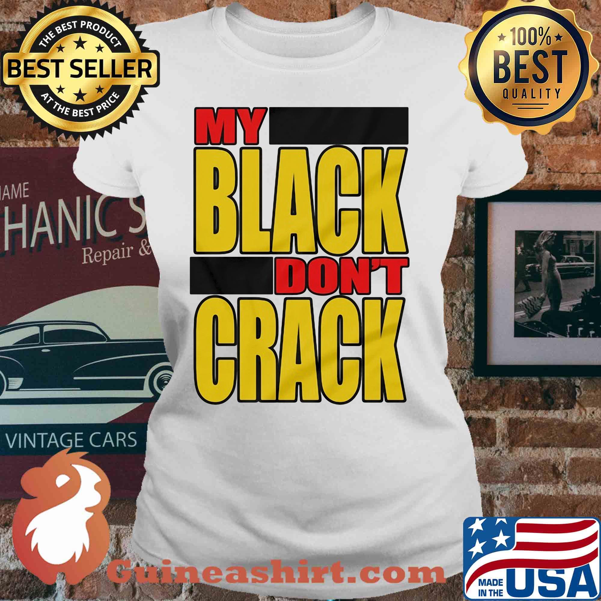 My black don't crack s V-neck