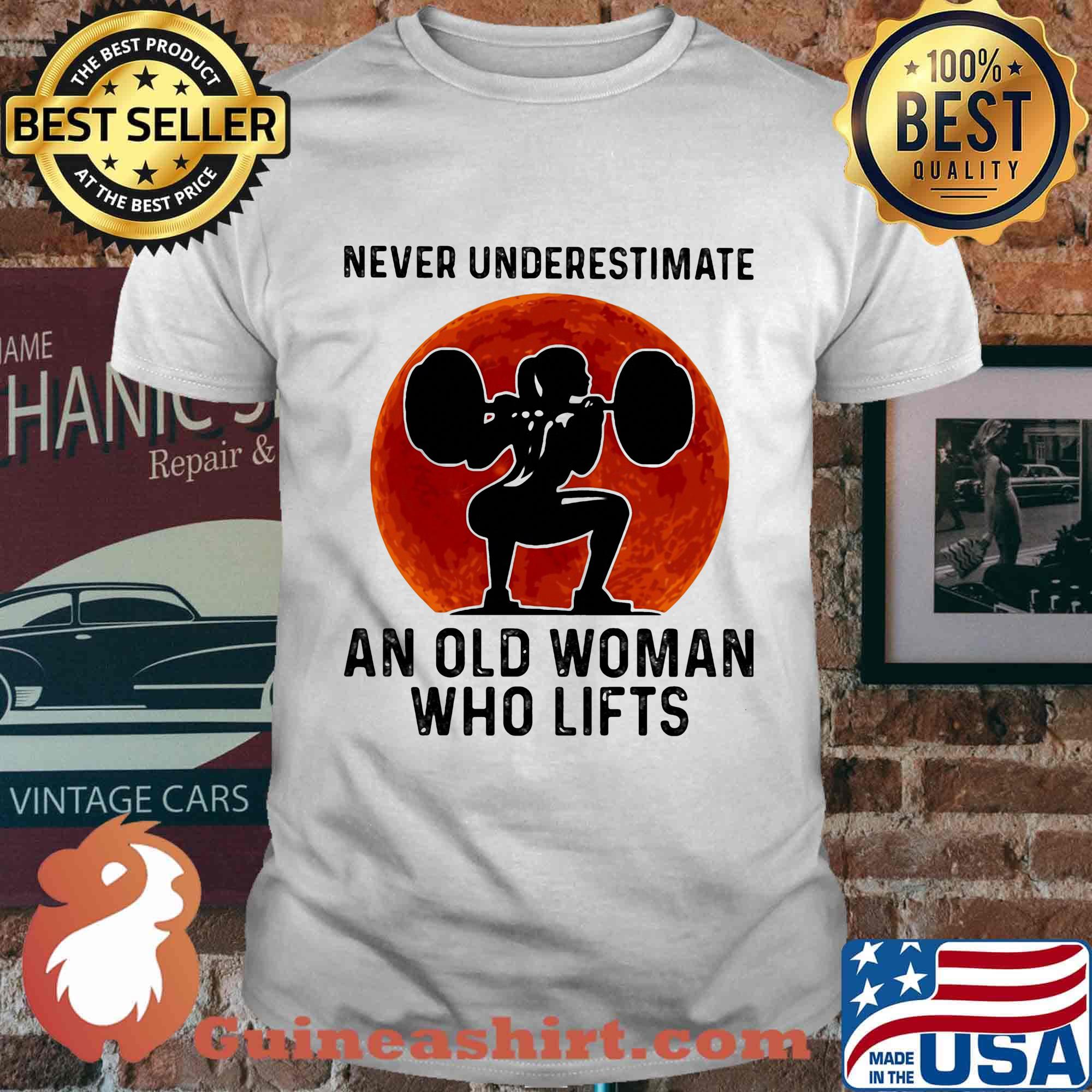 Never underestimate an old man who lifts moon blood shirt