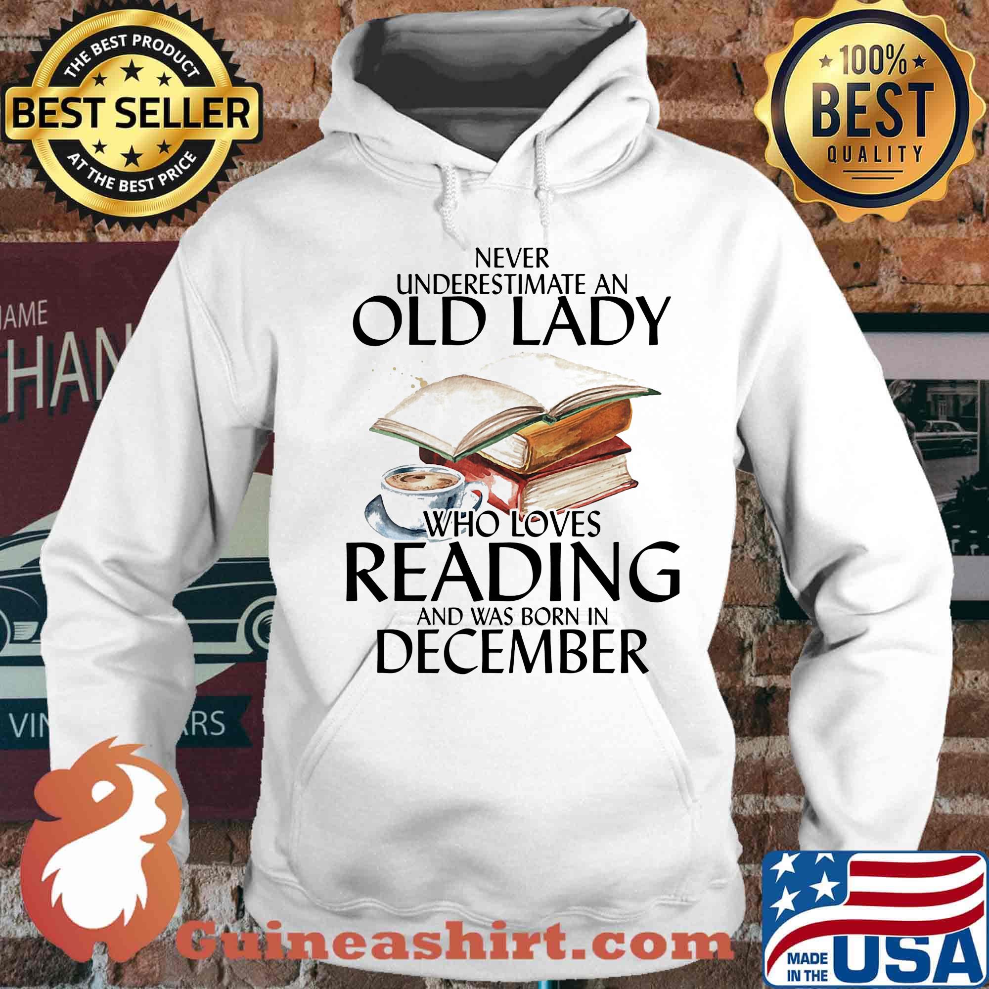 Never underestimate an old man who loves reading and was born in december s Hoodie