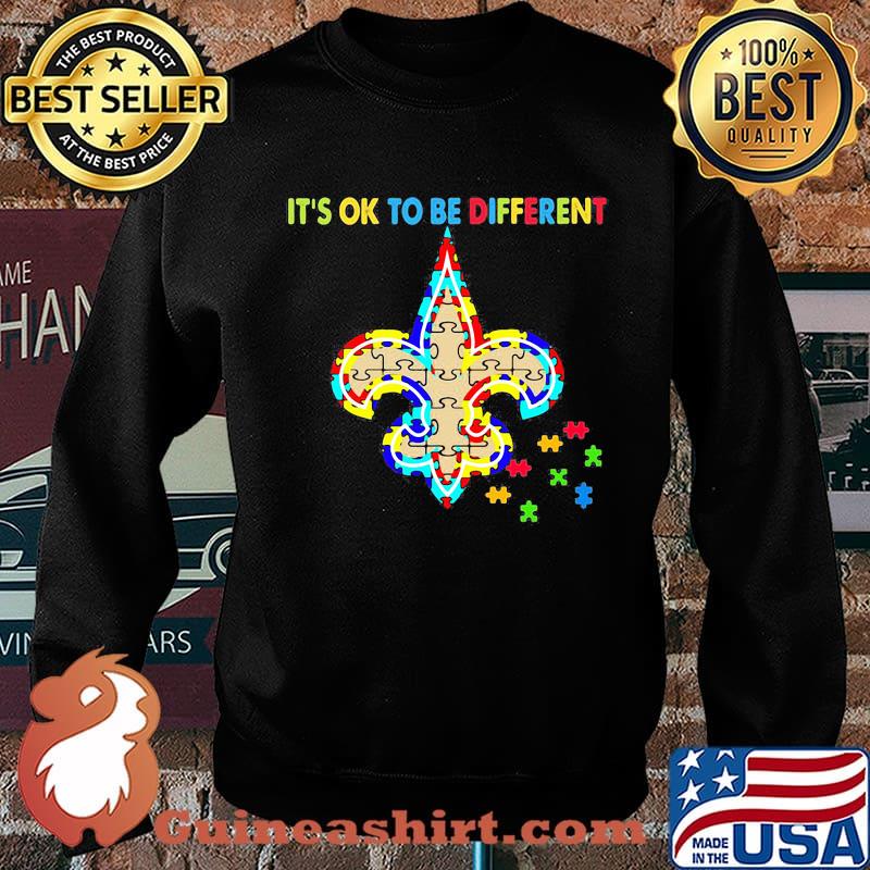 New orleans saints it's ok to be different autism awareness s Sweater