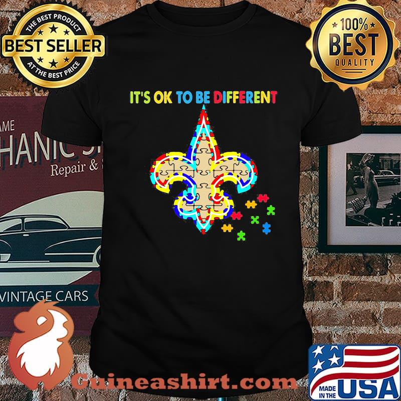 New orleans saints it's ok to be different autism awareness shirt