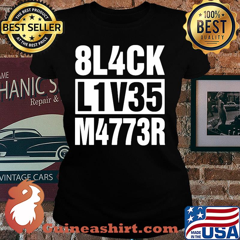 Official 8L4CK L1V35 M4773R Shirt Ladies tee