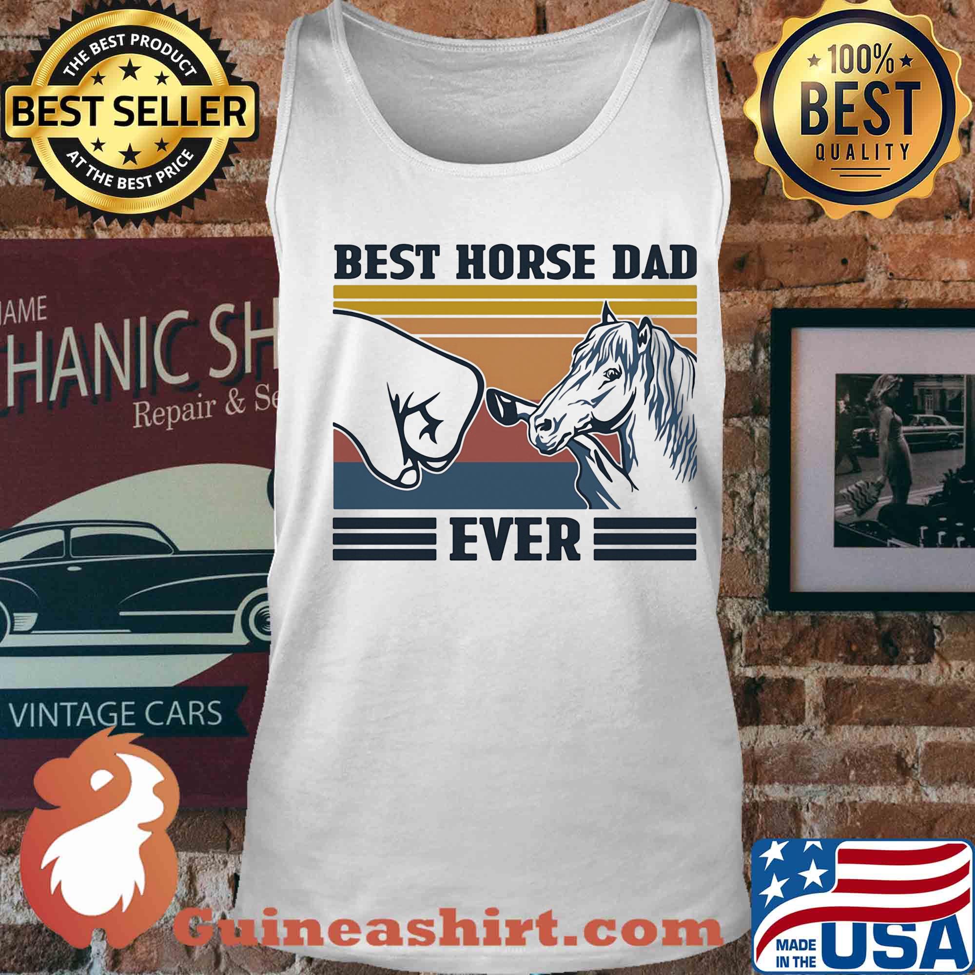 Official best horse dad ever vintage s Tank top