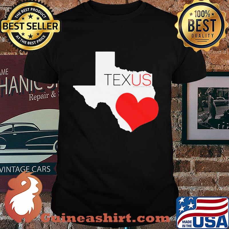 Official Texas heart map shirt