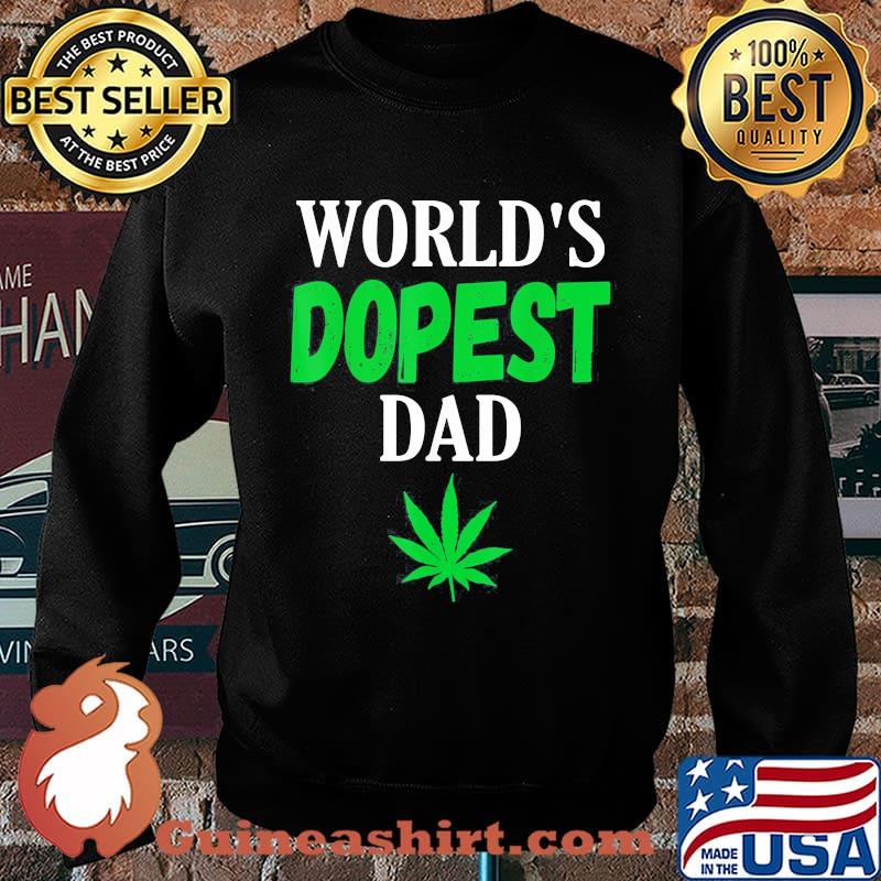 Official World's dopest dad weed s Sweater