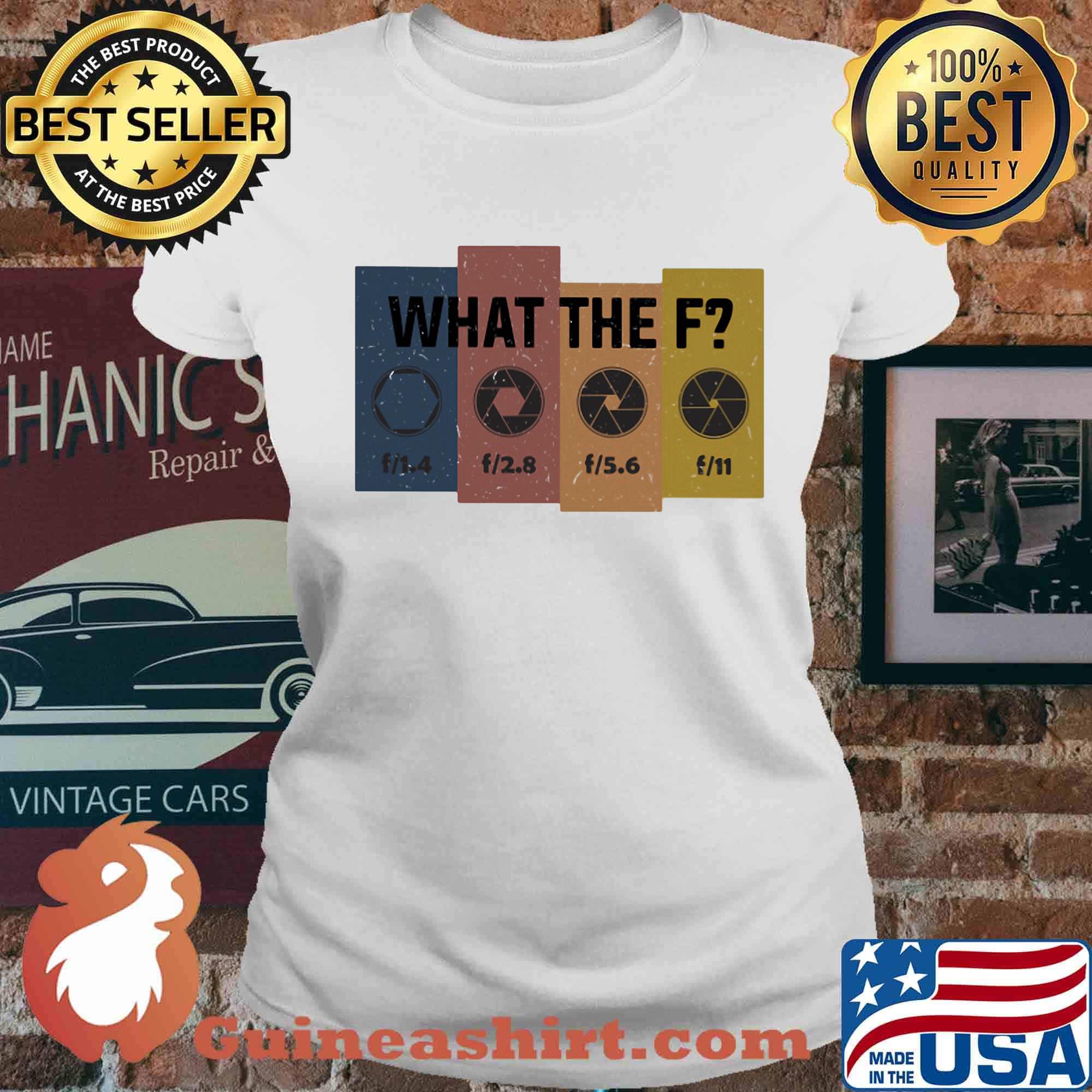 Photographer what the f vintage retro s Ladies tee