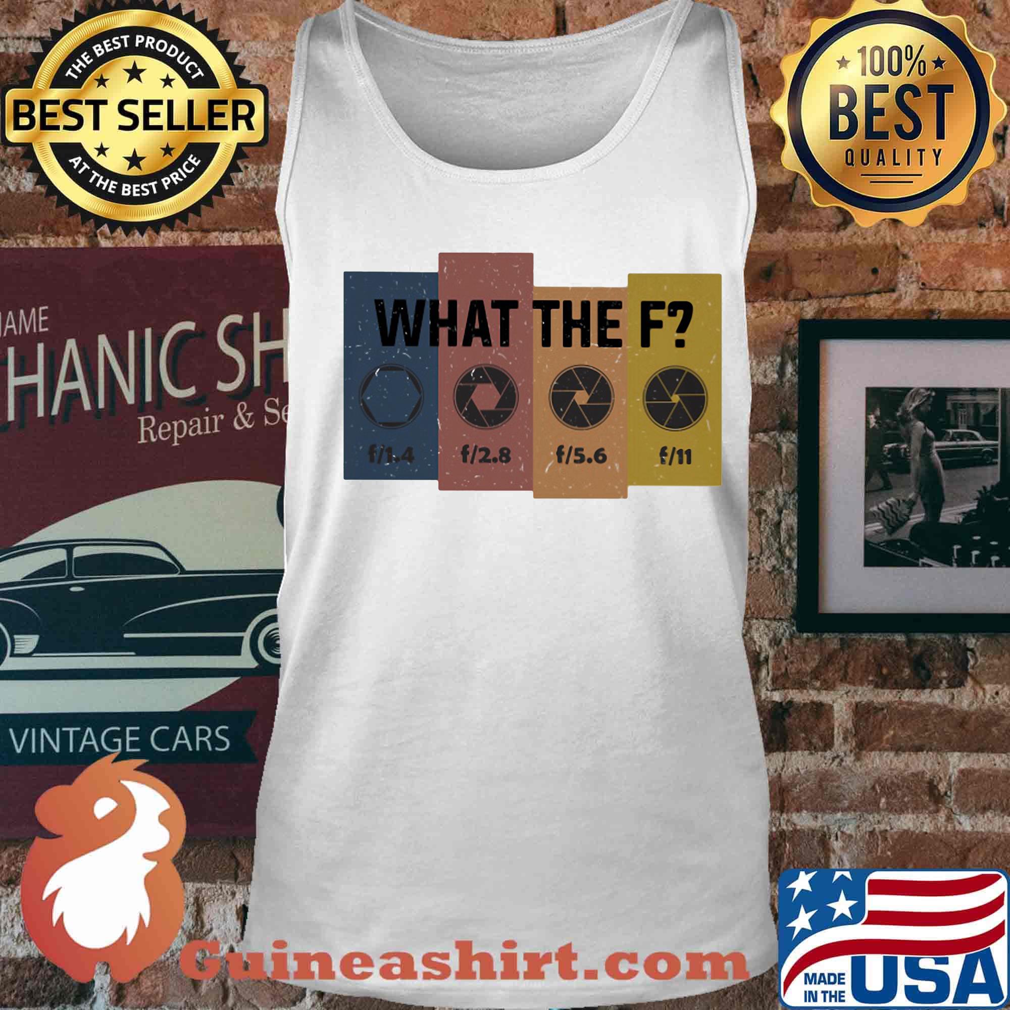 Photographer what the f vintage retro s Tank top