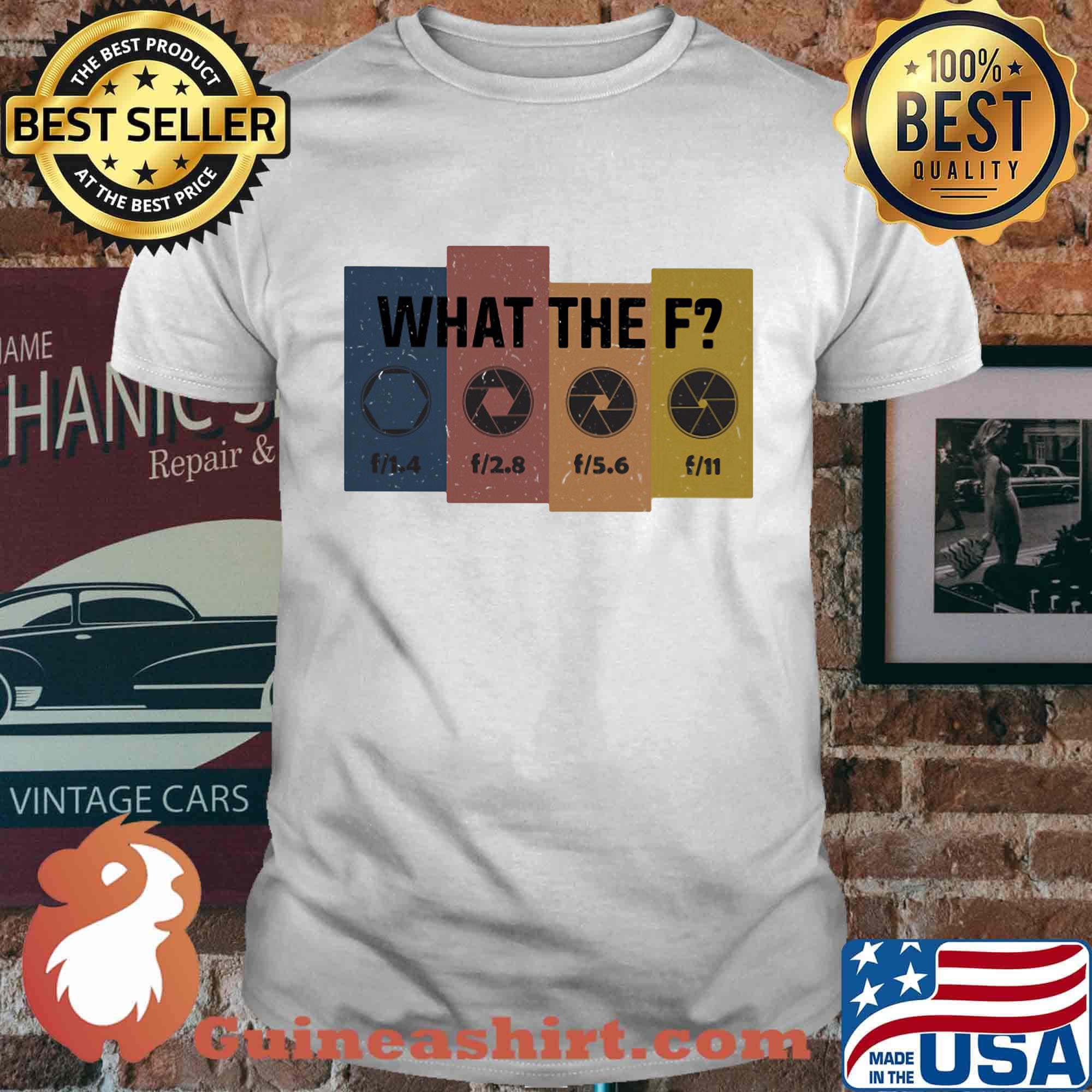 Photographer what the f vintage retro shirt