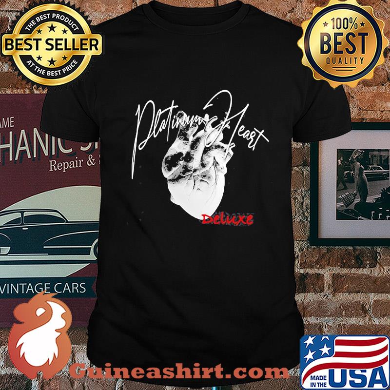 Platinum heart deluxe black shirt