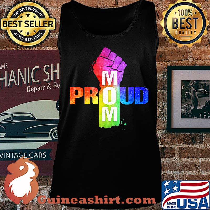 Proud Mom Strong Hand LGBT Shirt Tank top