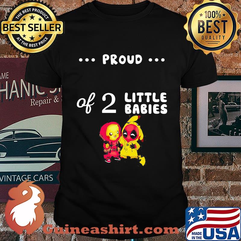 Proud of 2 little babies pokemon and spider man shirt