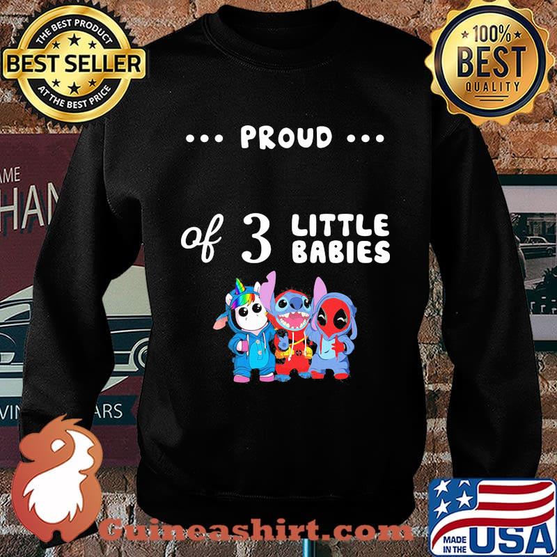 Proud of 3 little babies unicorn grinch and spider man s Sweater