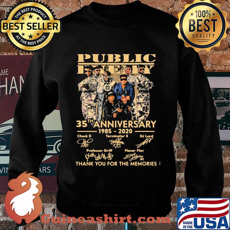 Public enemy 35th anniversary 1985 2020 thank you for the memories signatures s Sweater
