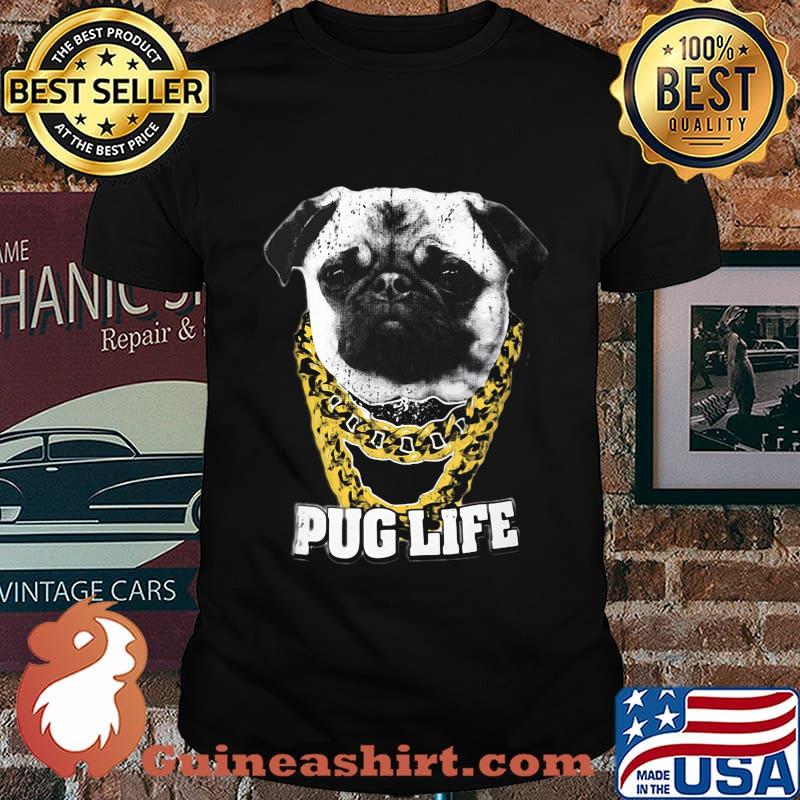 Pug Life Gold Necklace Shirt