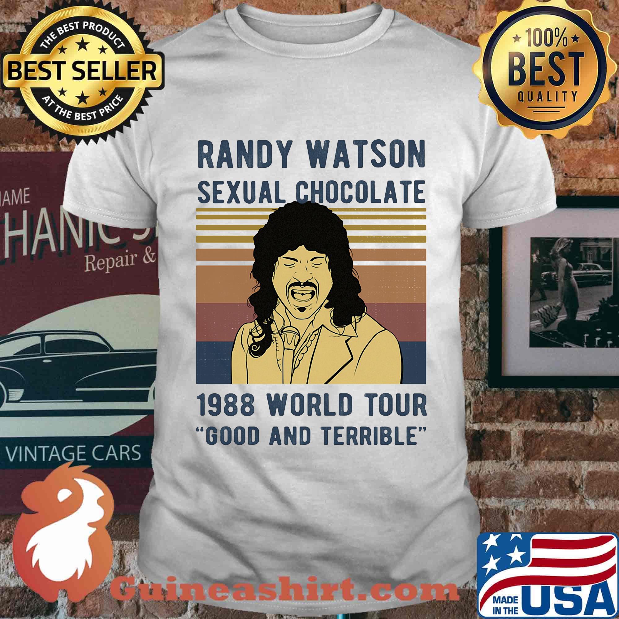 Randy Watson Sexual Chocolate 1988 World Tour Good And Terrible Vintage Retro Shirt