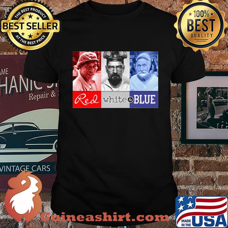 Red white and blue american icons 4th of july independence day shirt